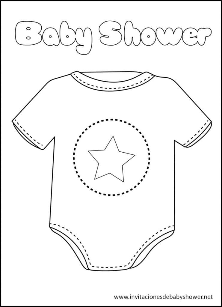 Las Mejores Imagenes De Baby Shower Para Colorear Gratis