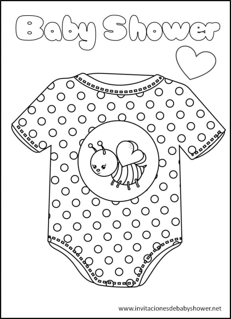 Las Mejores Imagenes De Baby Shower Para Colorear Gratis