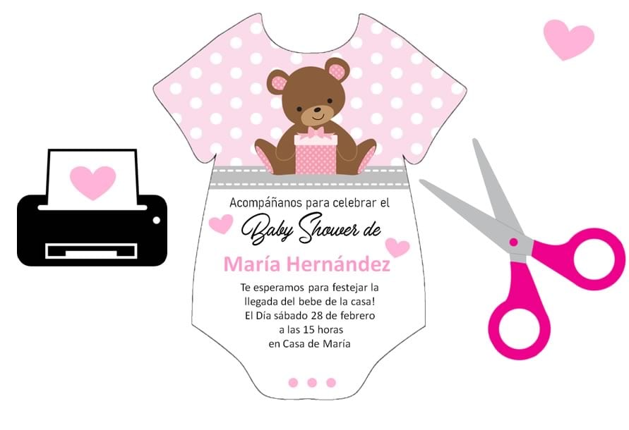 Cómo hacer invitaciones Pañalero