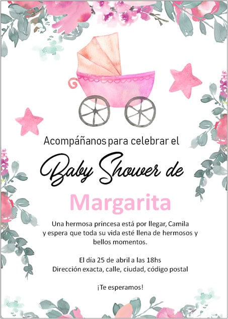 Frases para baby shower de niña